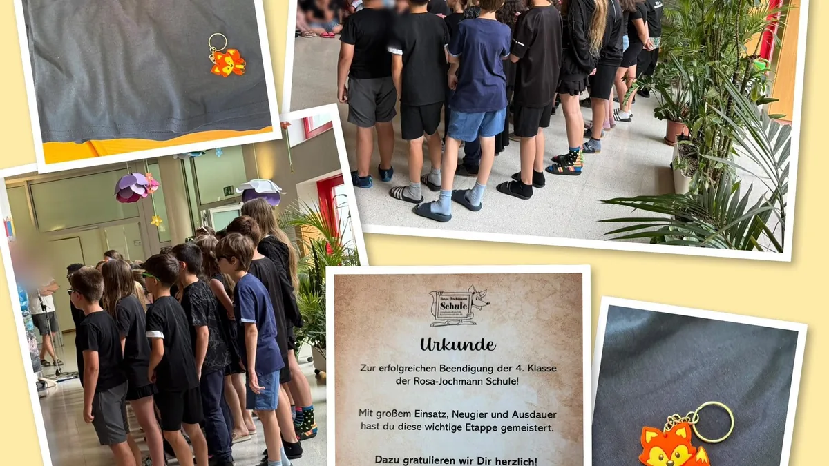 Verabschiedung der 4. Klassen